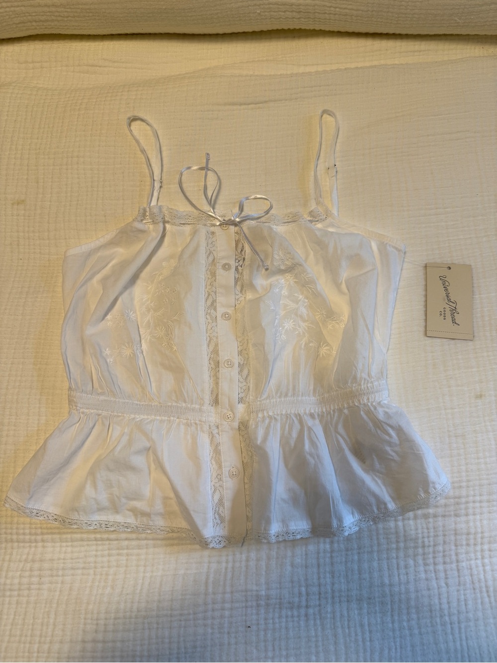 NWT! Universal Thread - Embroidered Cotton Top - XS